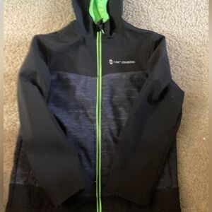 Boys Black Free Country Zip Up Jacket